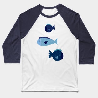 Cute Fish Art Baseball T-Shirt